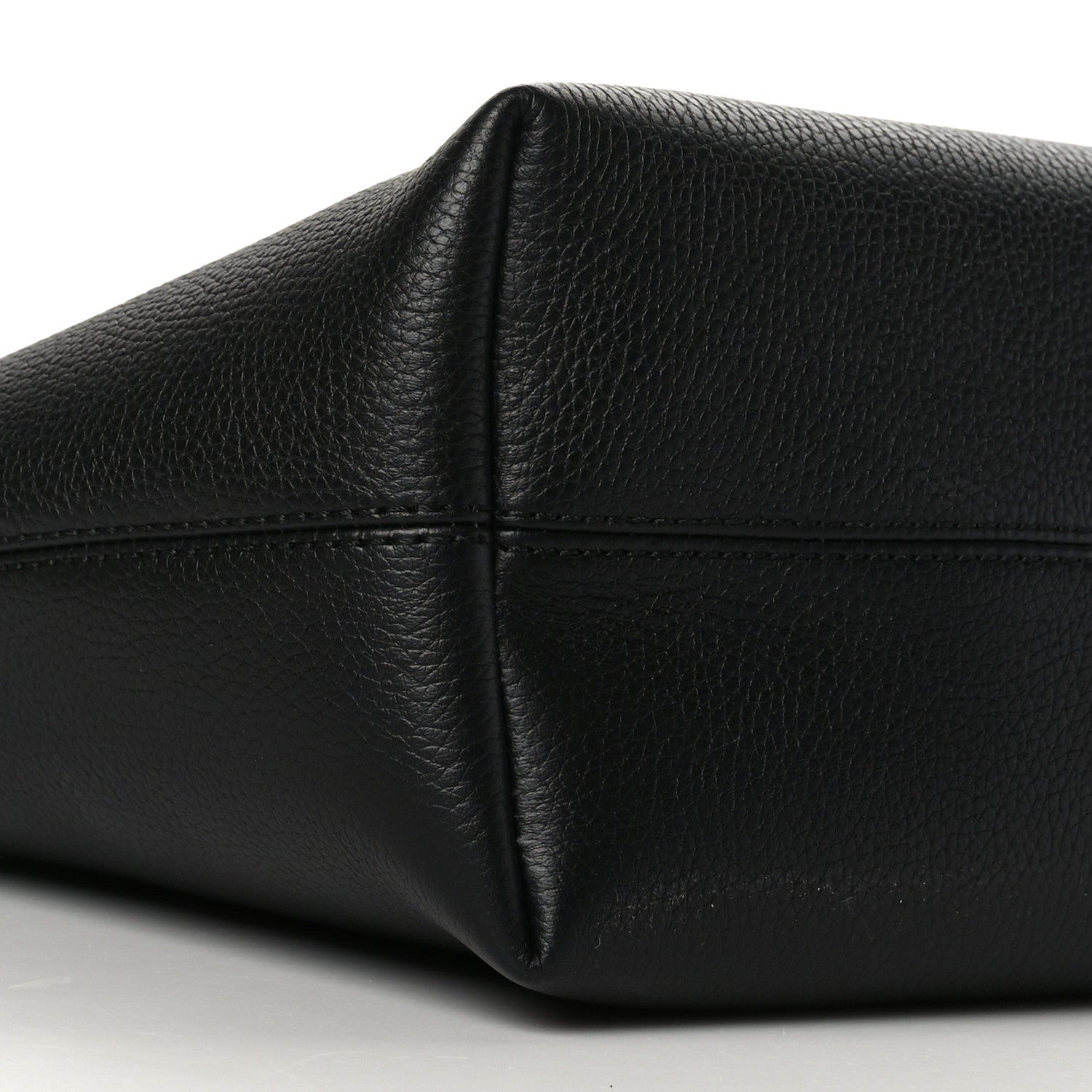 Burberry Calfskin Logo Embossed Medium Ardwell Tote Black 7 of 8