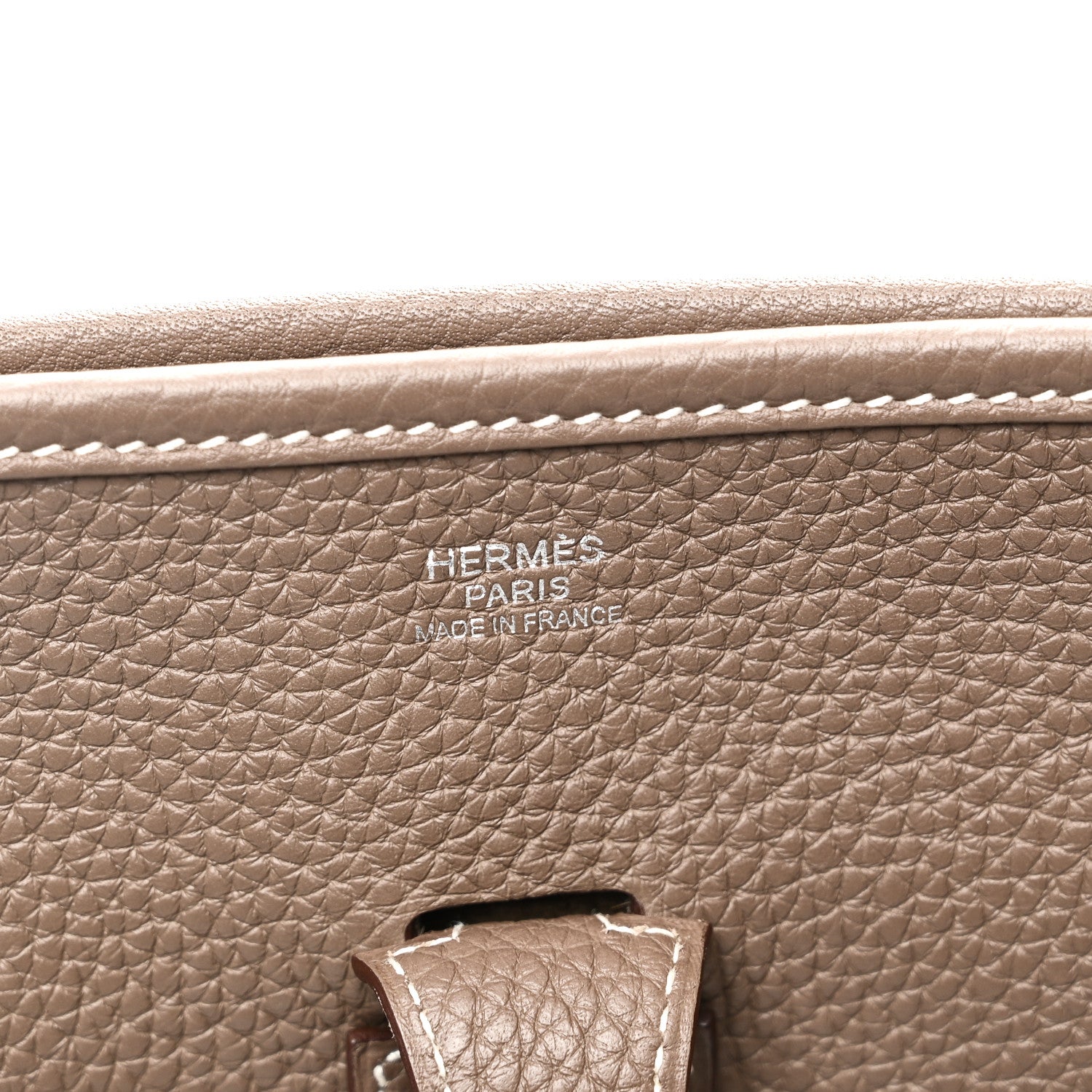 Hermes Taurillon Clemence Evelyne III PM Etoupe 6 of 11