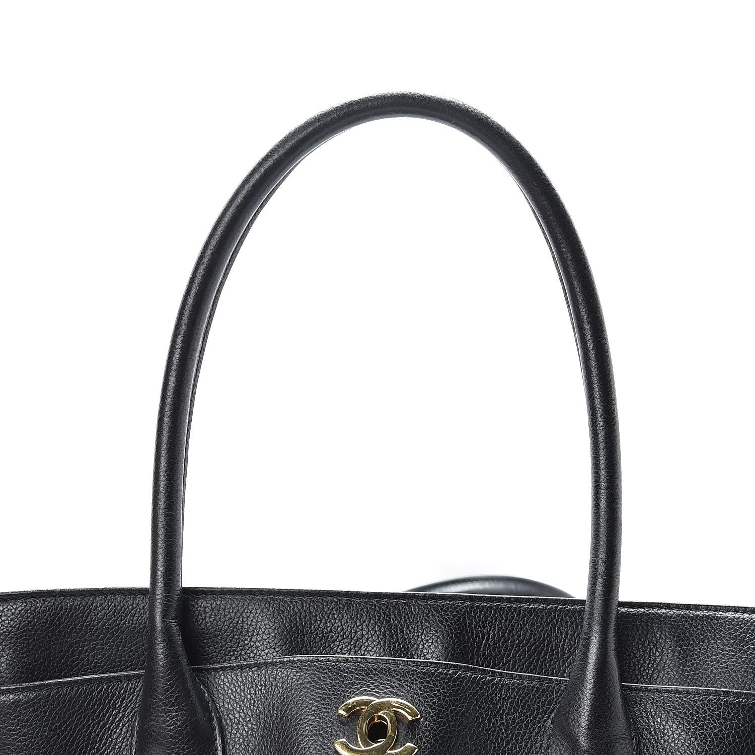 Chanel Calfskin Tall Cerf Tote Black 14 of 32