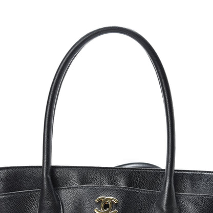 Chanel Calfskin Tall Cerf Tote Black 14 of 32