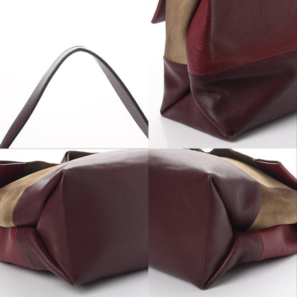 Celine Calfskin Suede All Soft Shoulder Bag Burgundy 12 of 12