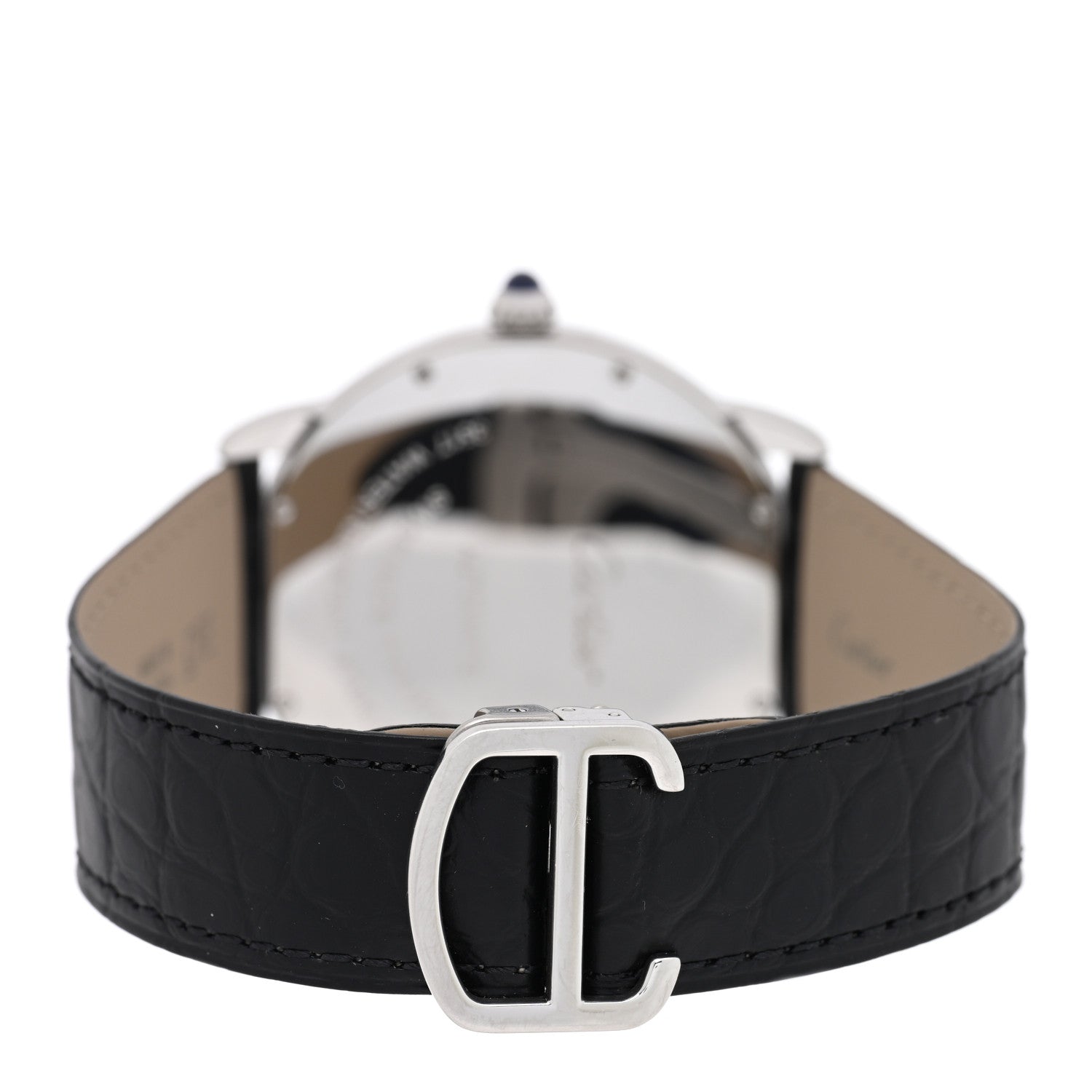 Cartier Stainless Steel Alligator 42mm Ronde Solo Automatic Watch 3 of 4