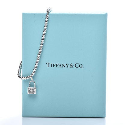 Tiffany Sterling Silver 1837 Lock Charm Bead Bracelet 6 of 6