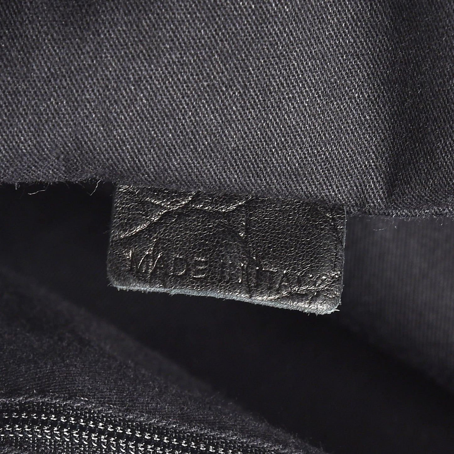 Calfskin Crocodile Embossed Large Nightingale Black