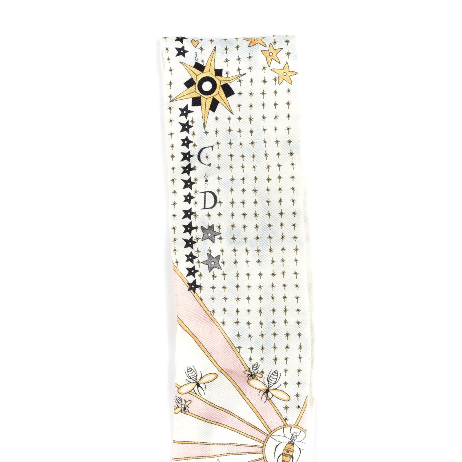 Christian Dior Silk High Priestess Tarot Mitzah Scarf Off White 4 of 4