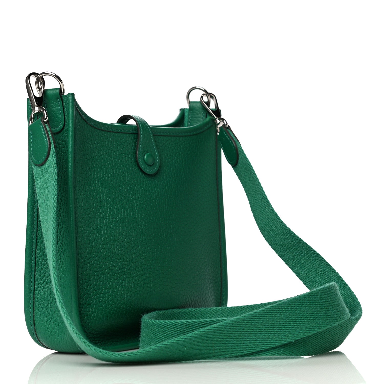 Hermes Taurillon Clemence Evelyne TPM Vert Vertigo 2 of 10