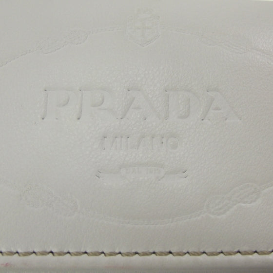 Prada Leather Logo Wallet White 10 of 10