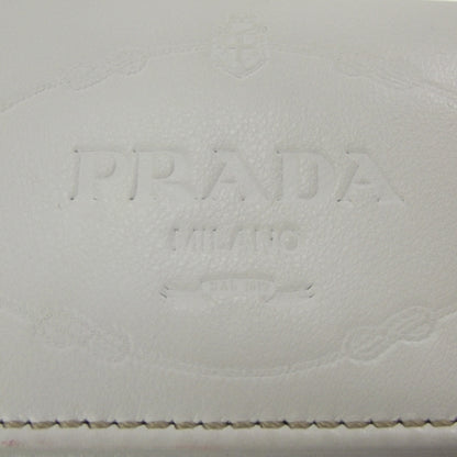 Prada Leather Logo Wallet White 10 of 10