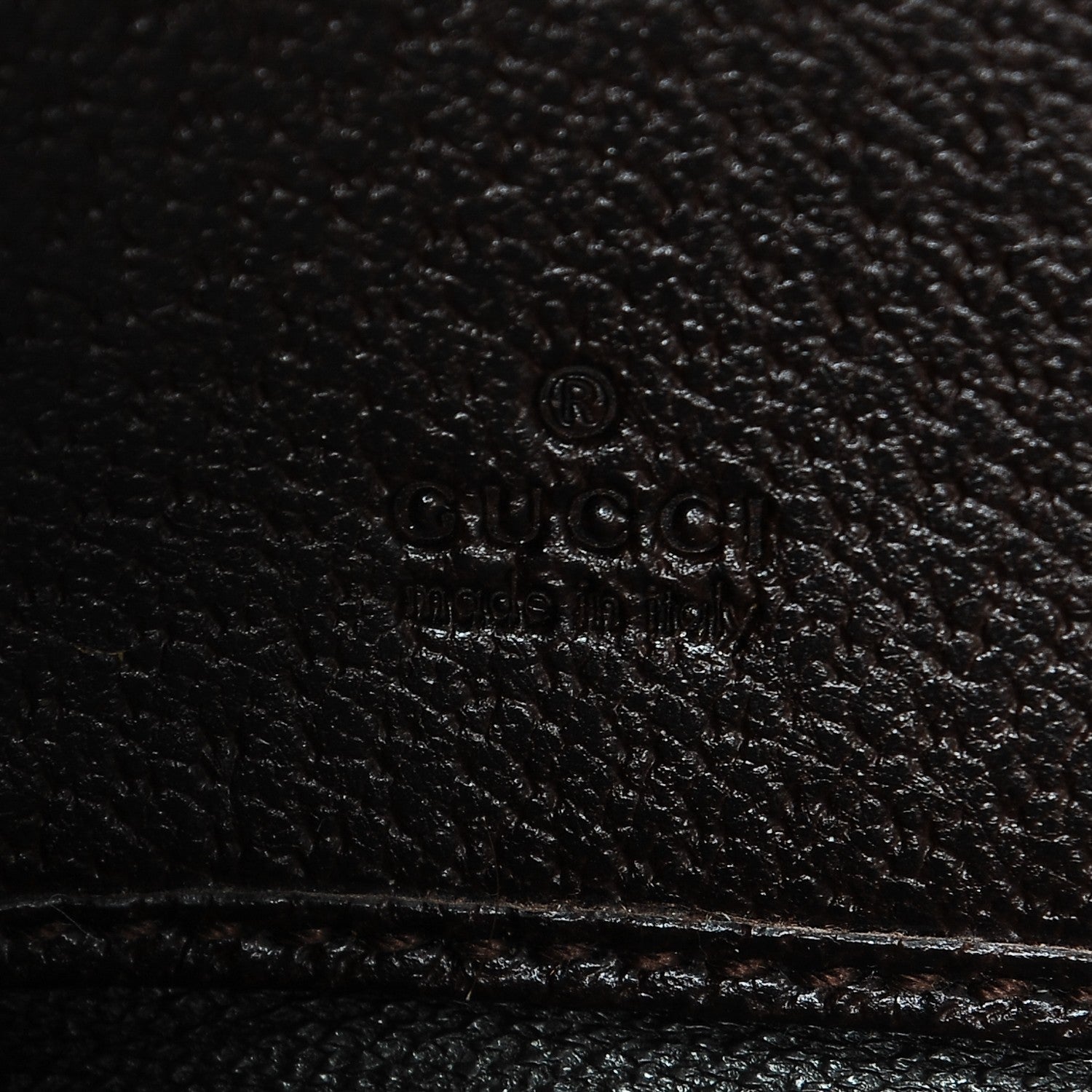 Gucci Monogram Metal Bar Zip Around Wallet Dark Brown 6 of 6