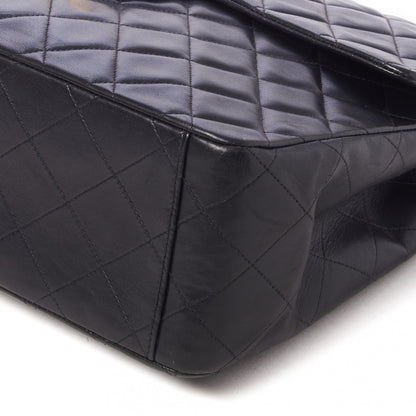 Chanel Lambskin Quilted XL Jumbo Single Flap Black 4 of 9
