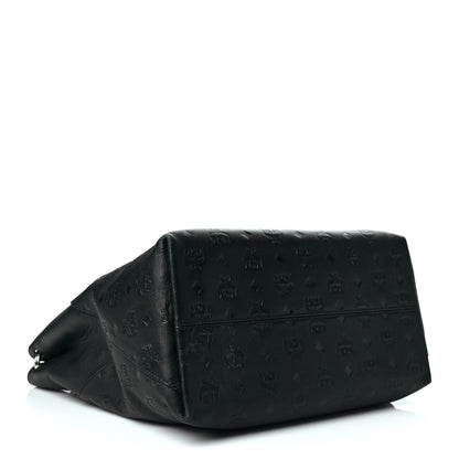 MCM Calfskin Ottomar Monogram Medium Klara Hobo Black 4 of 11