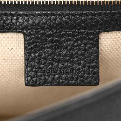 Gucci Pebbled Calfskin Medium Soho Flap Crossbody Black 6 of 13