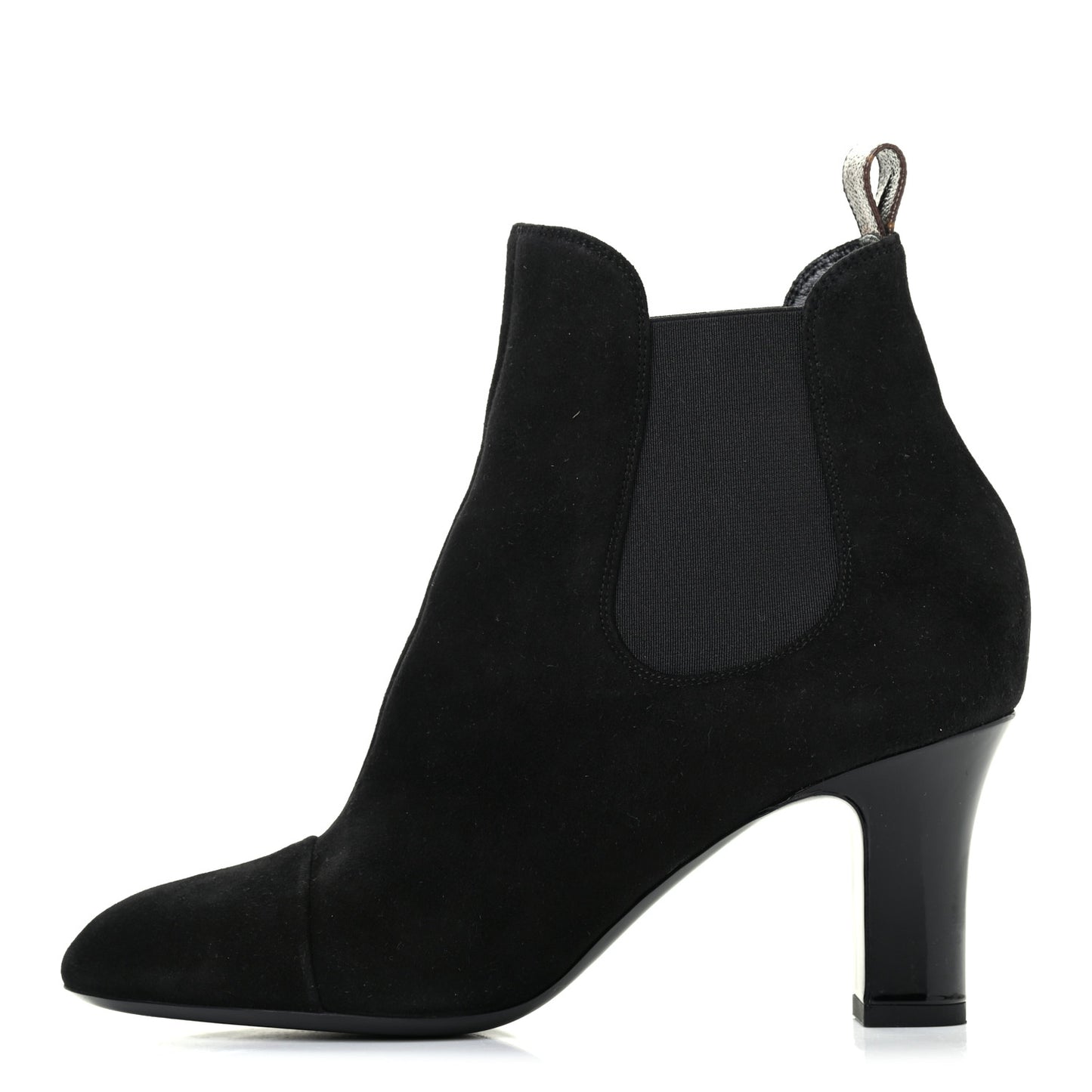 Suede Monogram Uniformes Cap Toe Chelsea 75mm Ankle Boots 39 Black