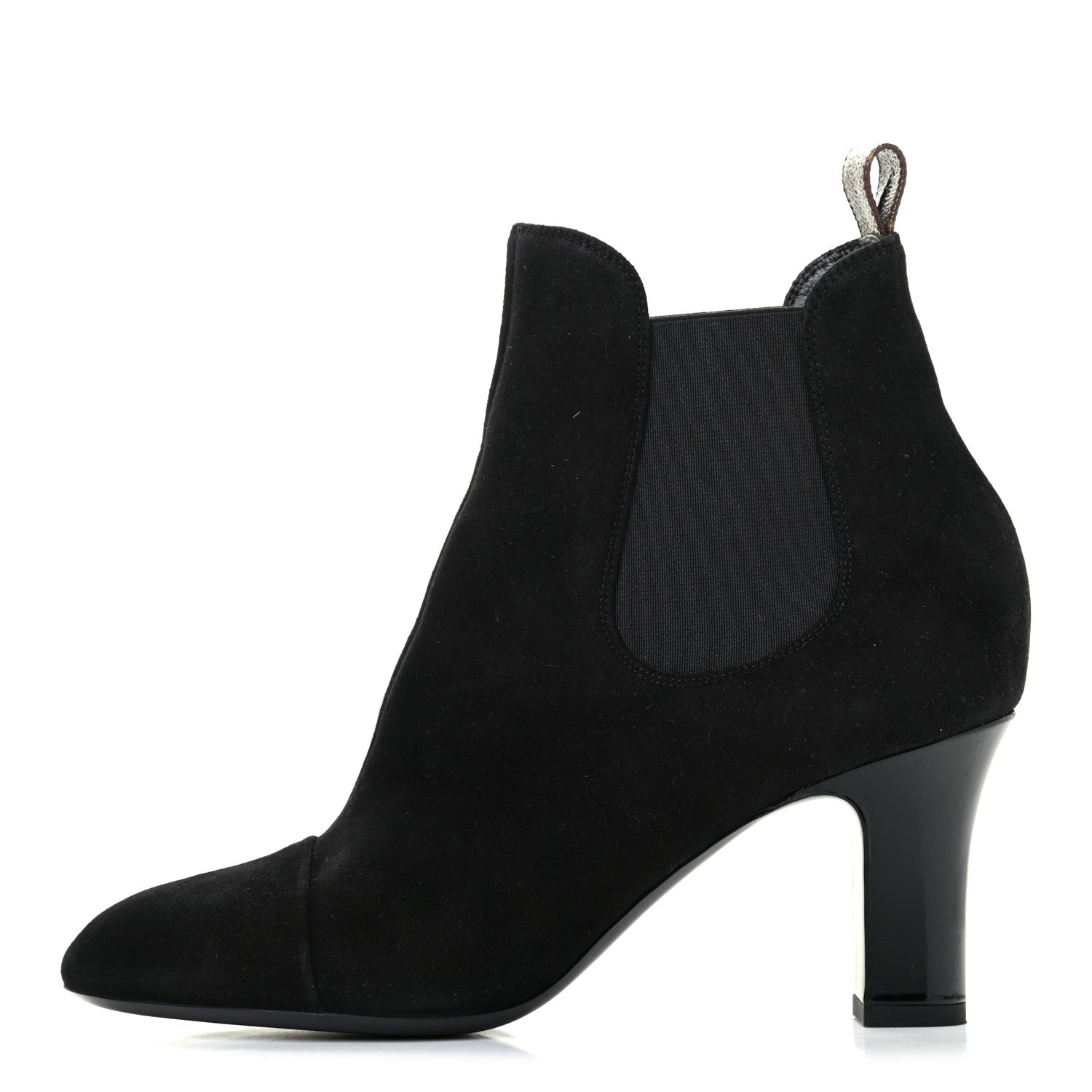 Louis Vuitton Suede Monogram Uniformes Cap Toe Chelsea 75mm Ankle Boots 39 Black 1 of 7
