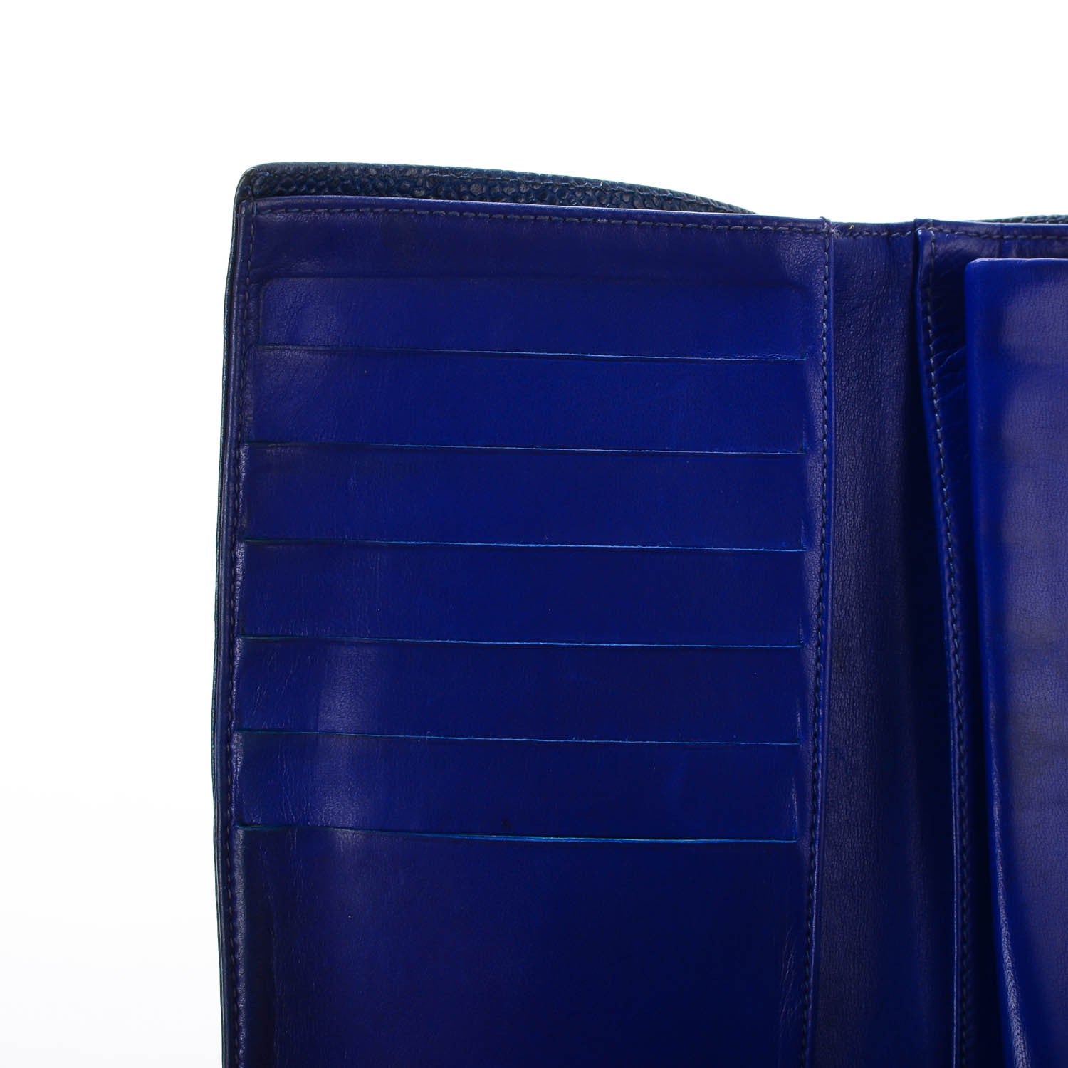 Chanel Caviar CC Wallet Clutch Blue 11 of 13