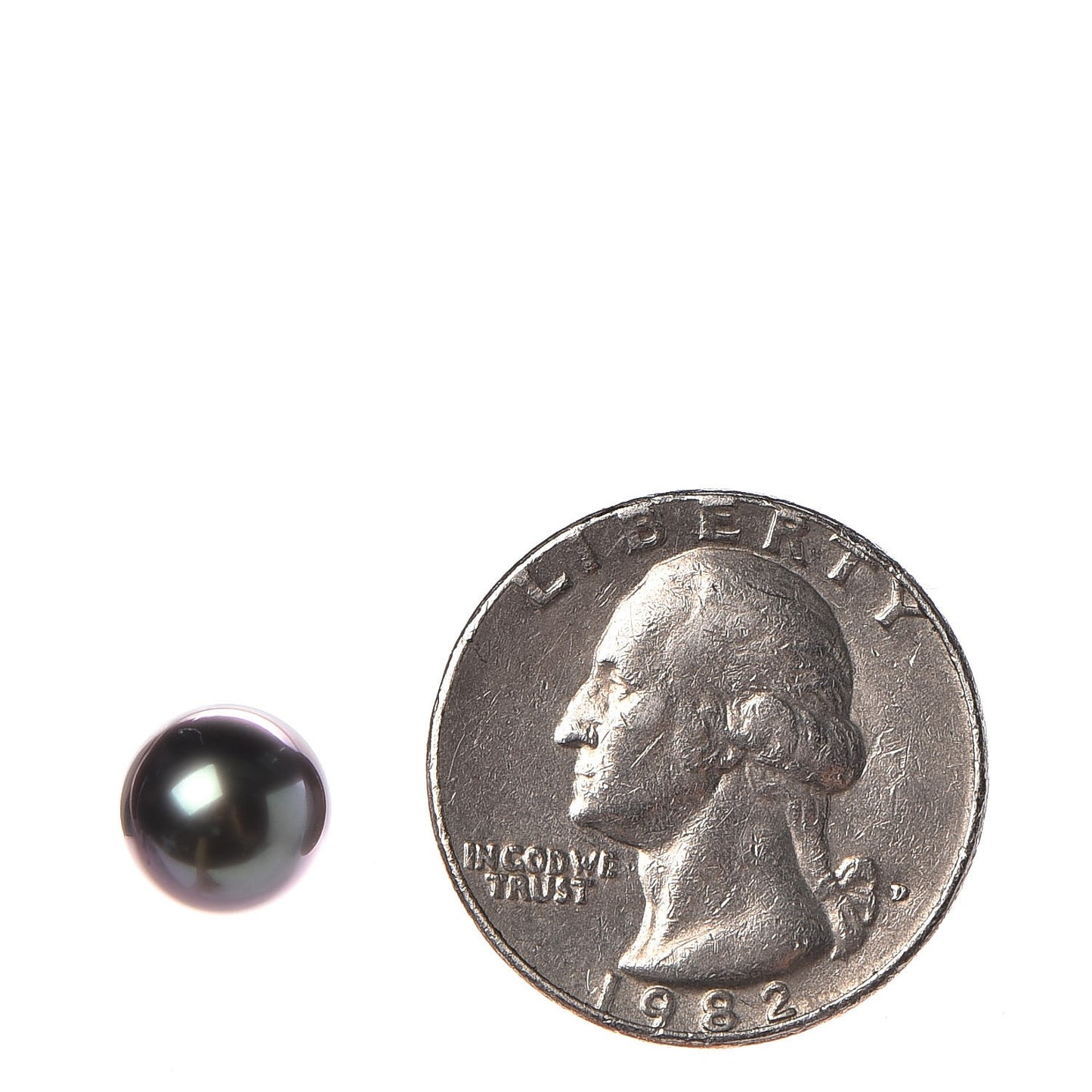 18K White Gold Diamond 9mm-12mm Black South Sea Pearl Pendant Necklace Earring Set