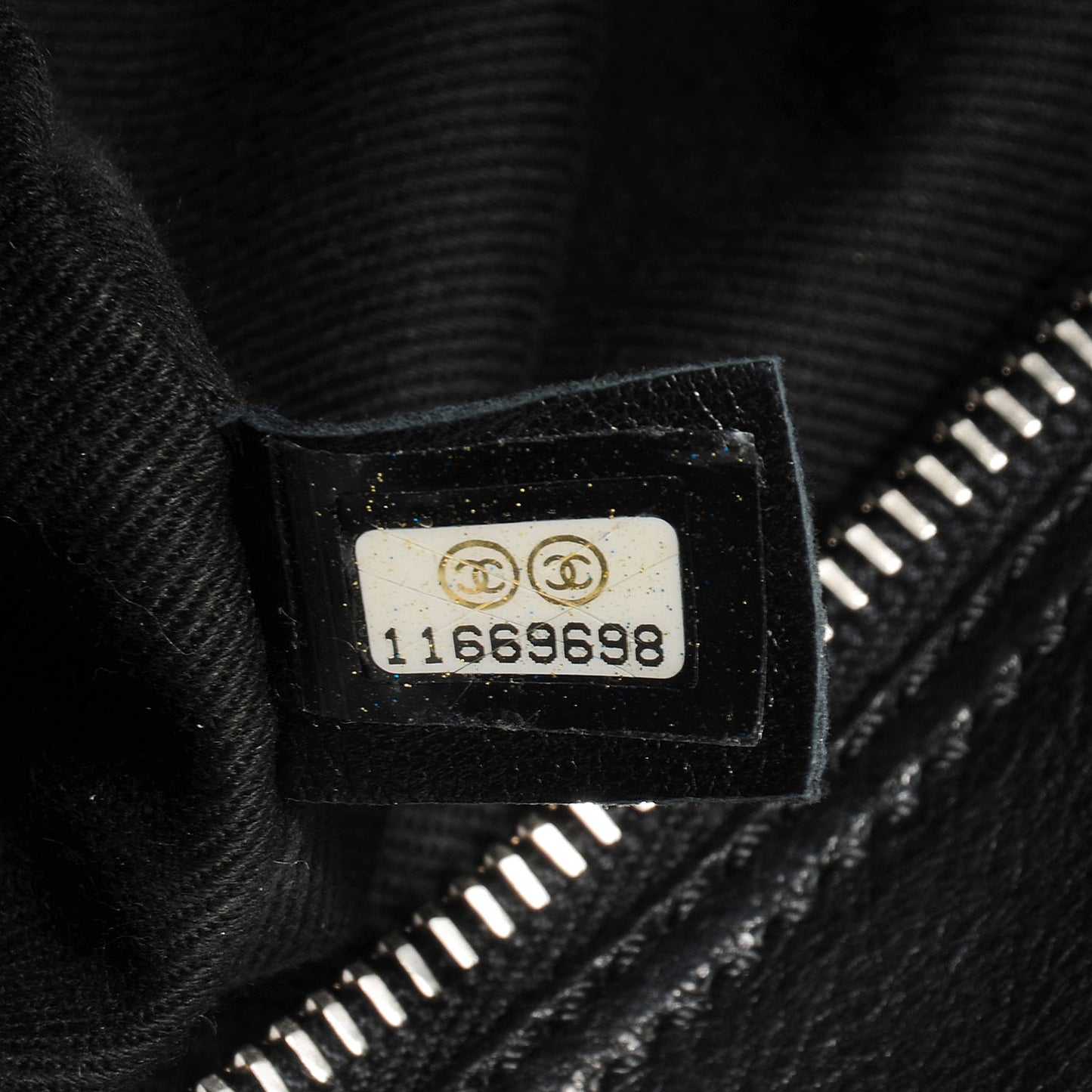 Calfskin Small Diamond Stitch Tote Black