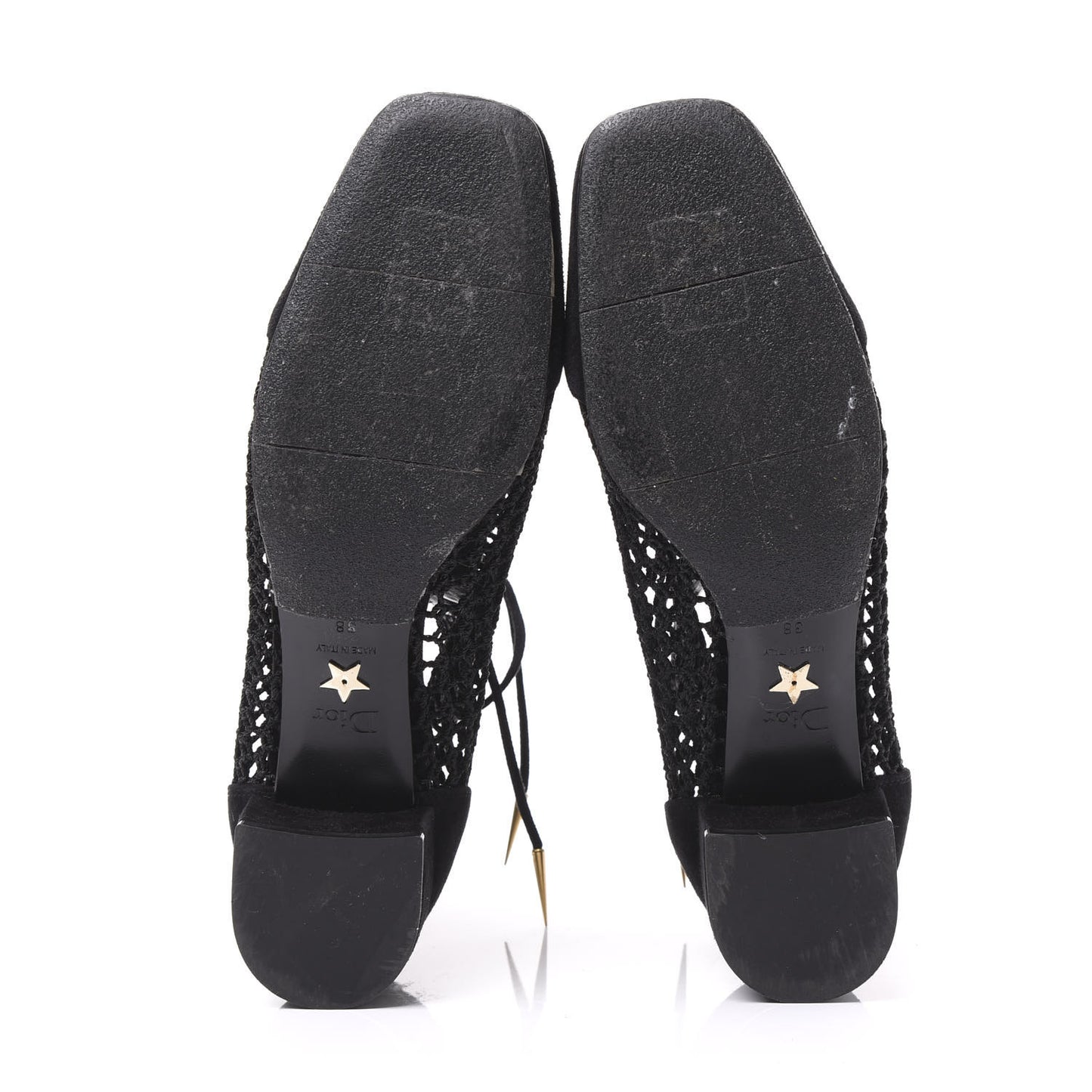 Suede Resille Naughtily-D 30mm Ankle Boots 38 Black
