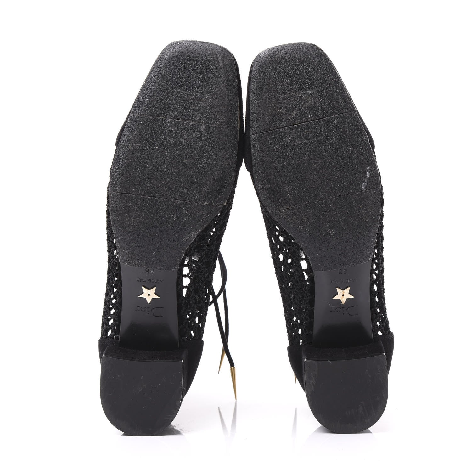 Christian Dior Suede Resille Naughtily-D 30mm Ankle Boots 38 Black 5 of 9