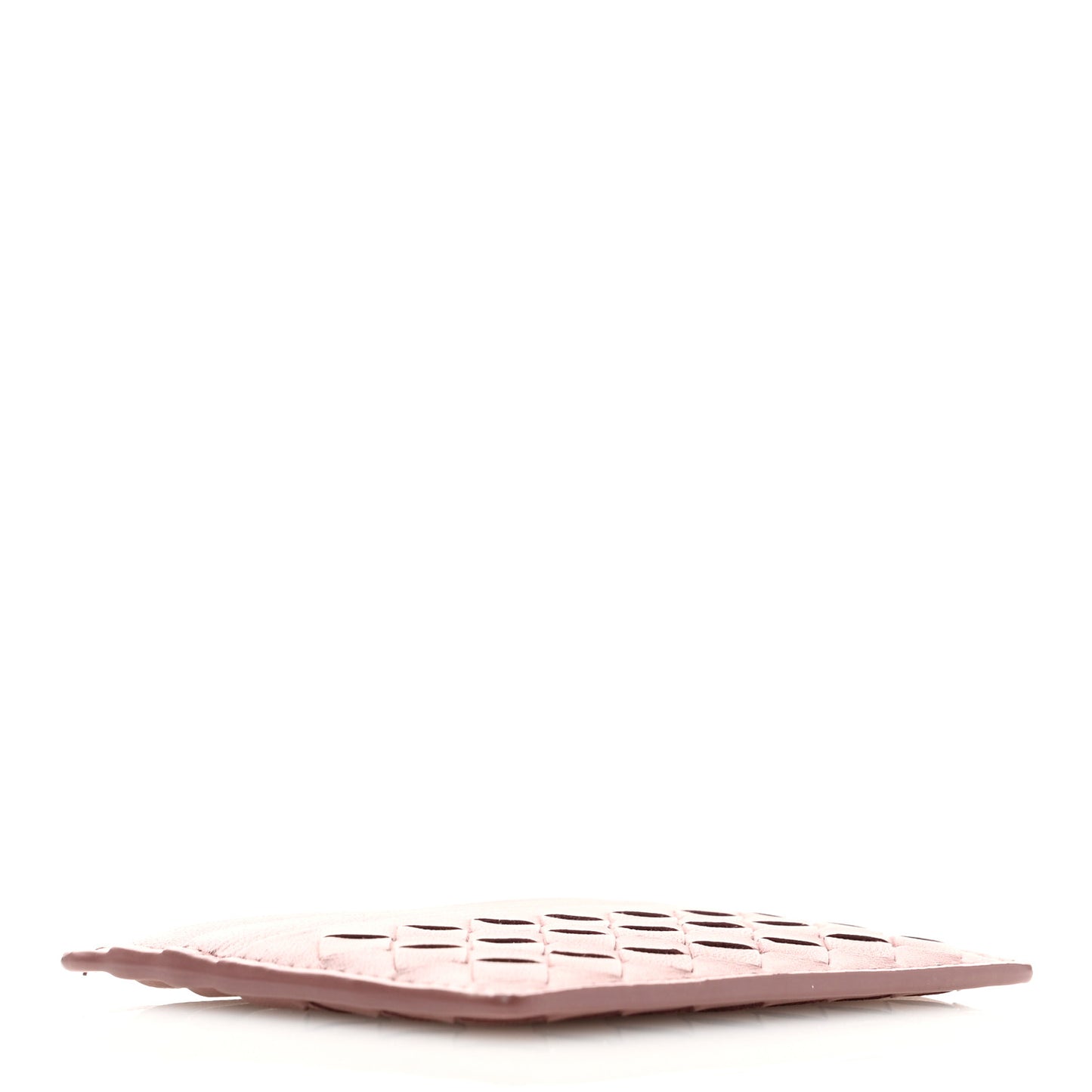 Nappa Intrecciato Card Holder Deco Rose