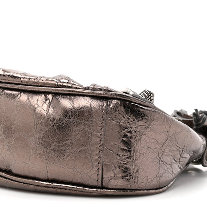 Balenciaga Metallic Agneau Arena Le Cagole Shoulder Bag XS Dark Bronze 10 of 11
