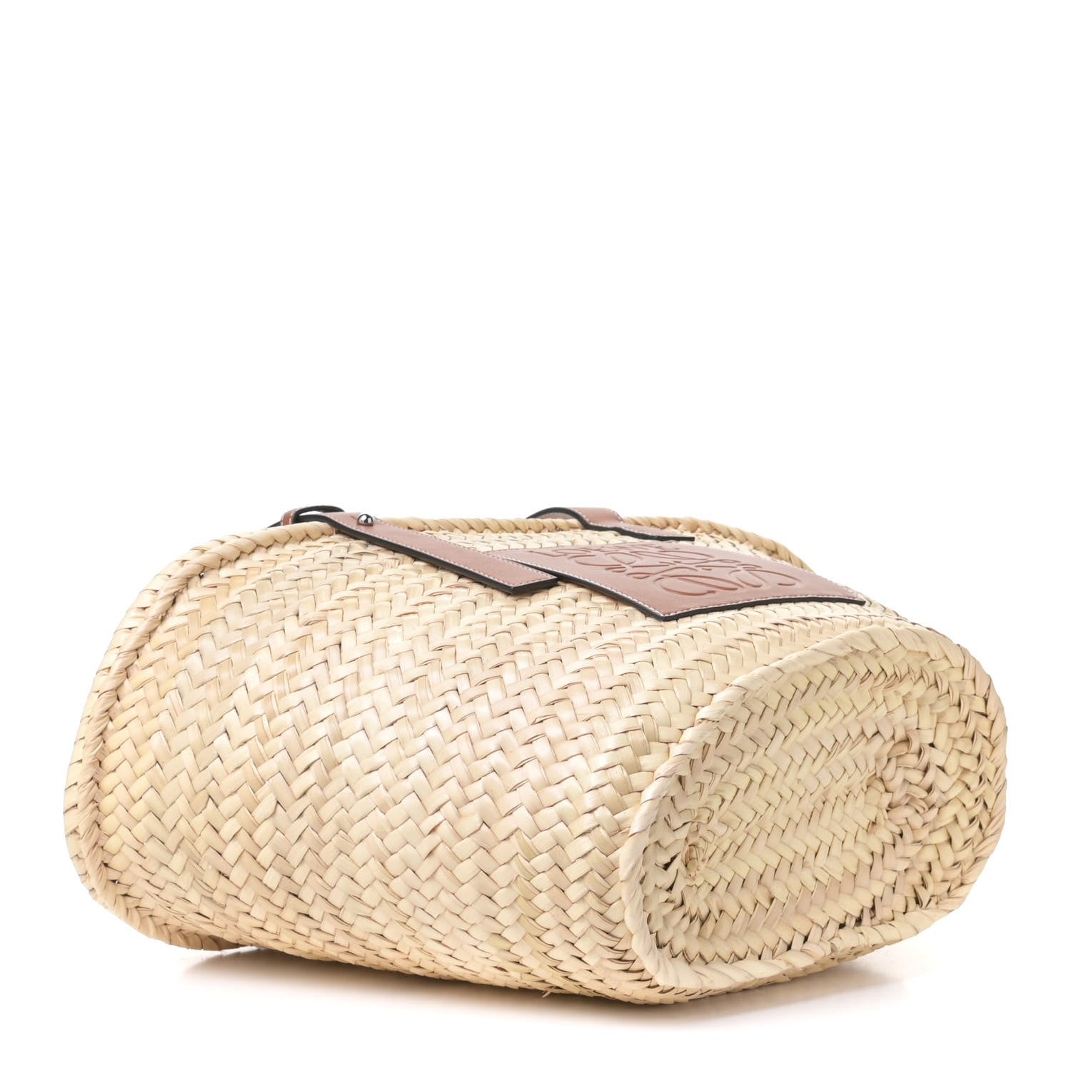 Loewe Raffia Basket Tote Bag Natural Tan 3 of 6