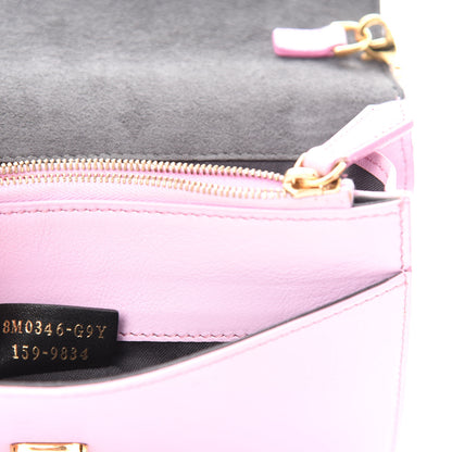 Fendi Vitello Flamingo Tube Wallet on Chain Lavanda 10 of 11