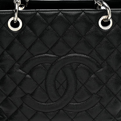 Chanel Caviar Quilted Grand Shopping Tote GST Black 9 of 12