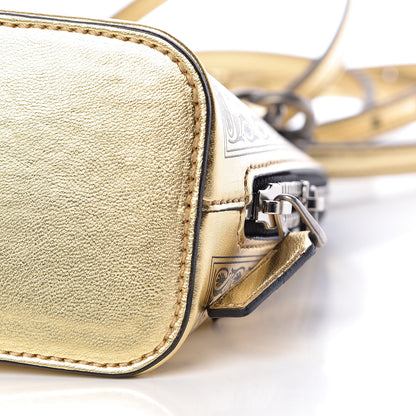 Gucci X SEGA Calfskin GUCCY Stars Mini Dome Shoulder Bag Gold 10 of 10