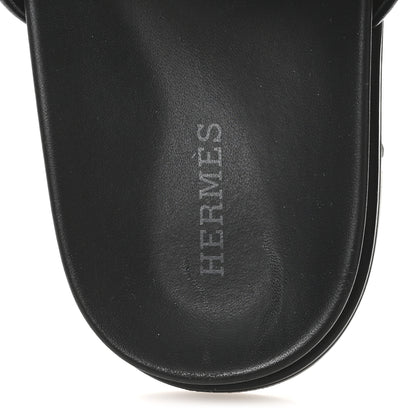 Hermes Calfskin Womens Empire Sandals 36 Black 8 of 9