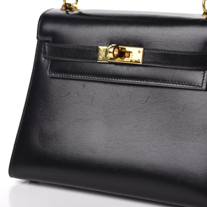 Hermes Box Mini Kelly Sellier 20 Black 13 of 14