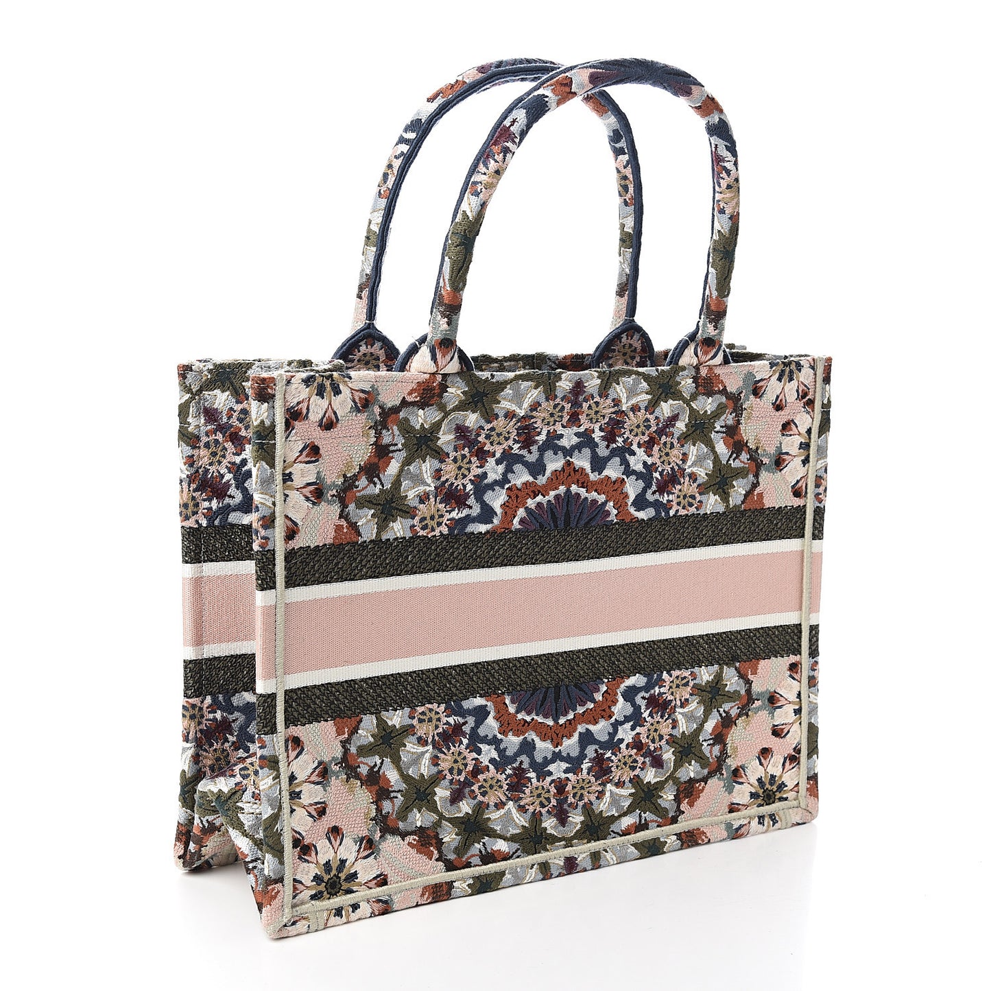 Canvas KaleiDioroscopic Embroidered Medium Book Tote Multicolor