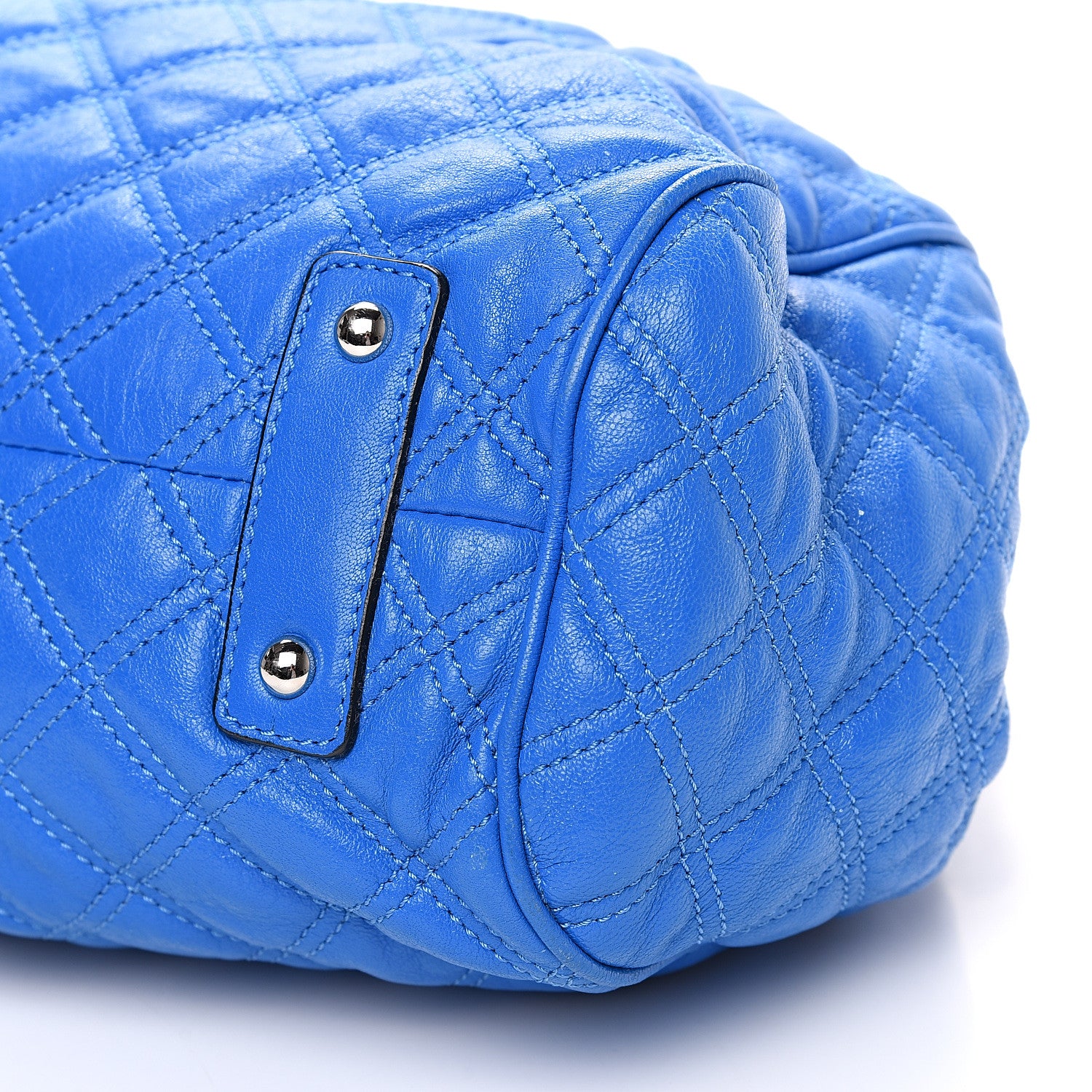 Marc Jacobs Calfskin Quilted Stam Bright Blue 8 of 16