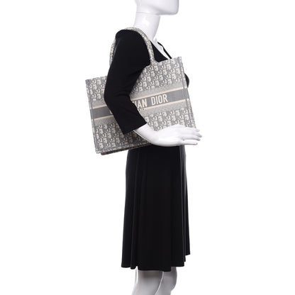 Christian Dior Oblique Medium Book Tote Grey 2 of 11