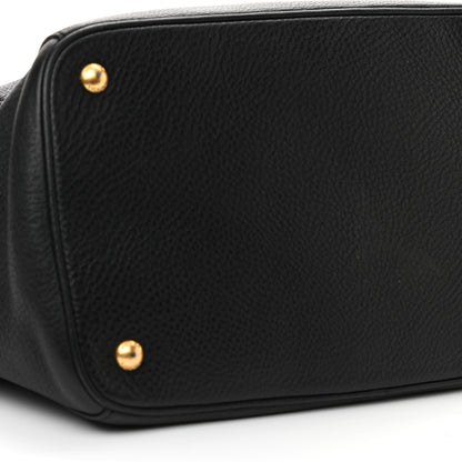 Prada Vitello Daino Tote Black 8 of 13