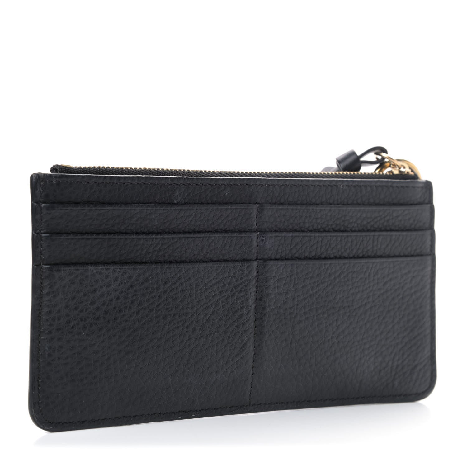 Chloe Calfskin Alphabet Long Zipped Wallet Black 2 of 4