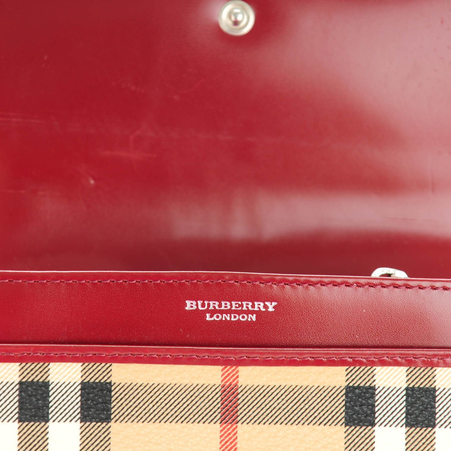 Haymarket Check Continental Wallet Red