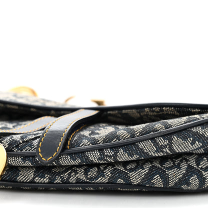 Christian Dior Monogram Saddle Bag Blue 10 of 10