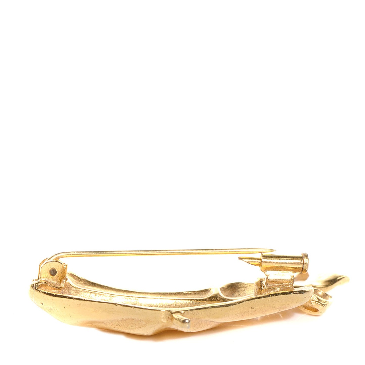 Beret Hat Brooch Gold