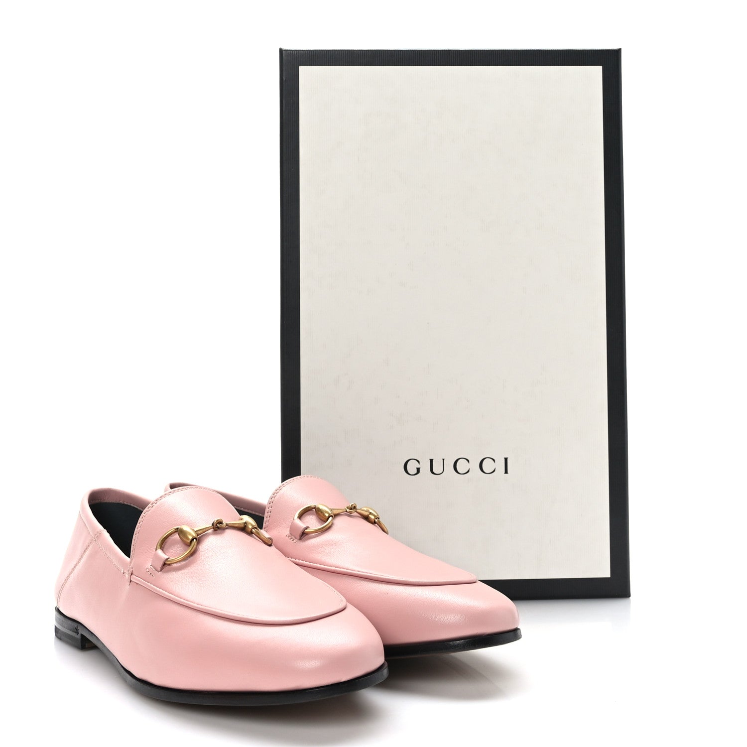 Gucci Lambskin Womens Brixton Horsebit Loafers 36.5 Perfect Pink 9 of 9