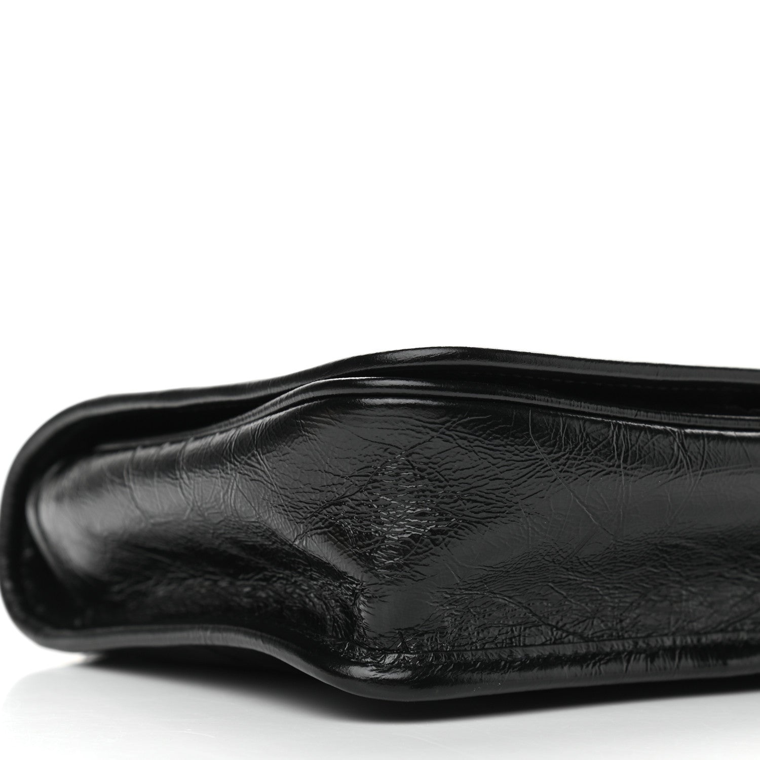 Saint Laurent Crinkled Calfskin Matelasse Monogram Niki Chain Wallet Black 8 of 10