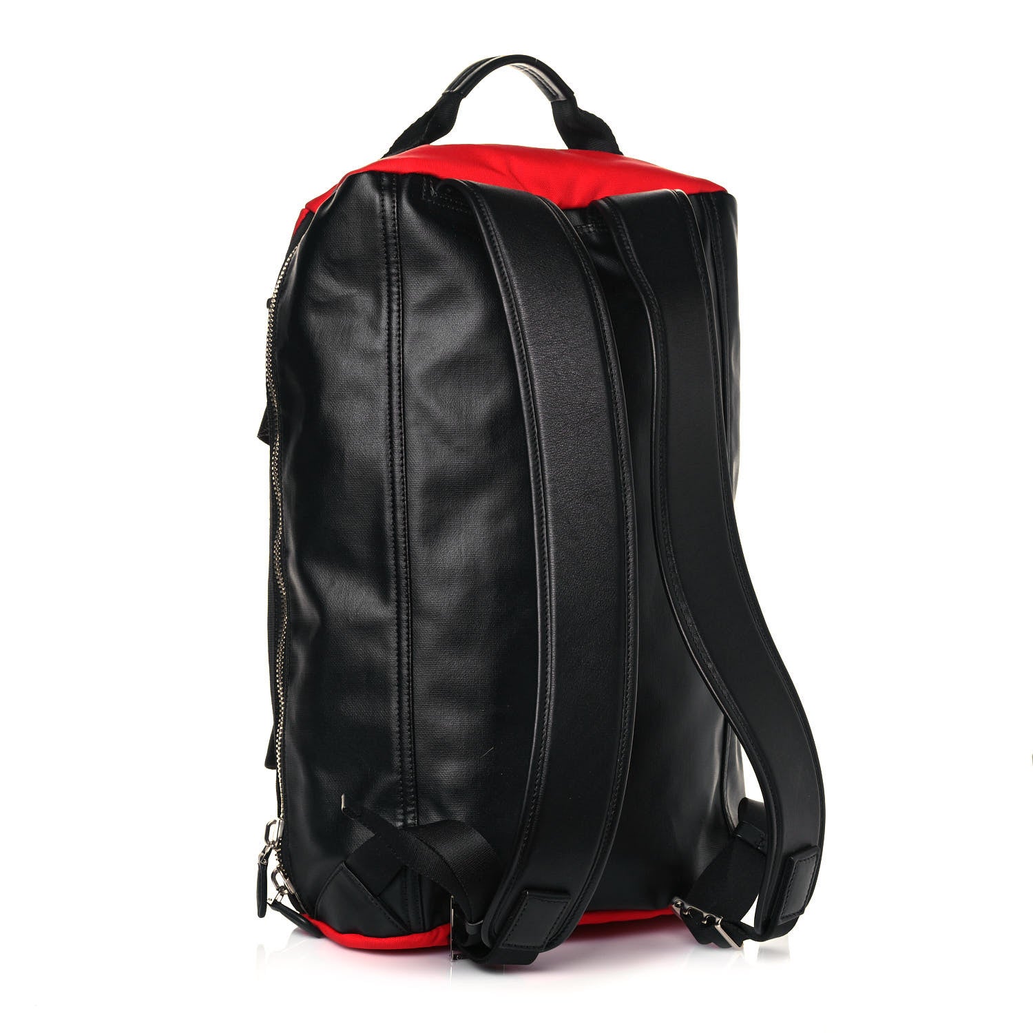 Givenchy Nylon Canvas Convertible Duffle Backpack Red Black 2 of 10