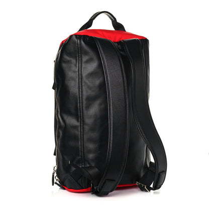 Givenchy Nylon Canvas Convertible Duffle Backpack Red Black 2 of 10
