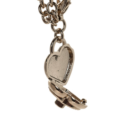 Chanel Metal Chain CC Heart Turnlock Belt Gold 5 of 5