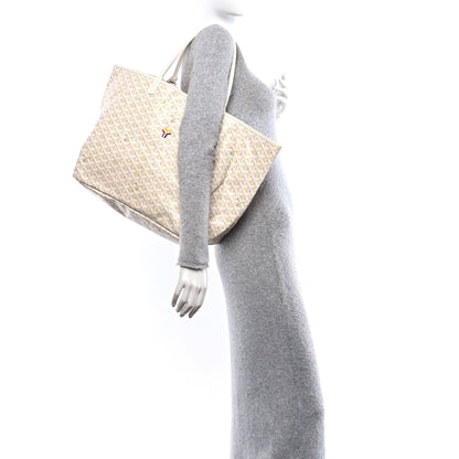 Goyard Goyardine Saint Louis Claire Voie GM White Yellow 2 of 11