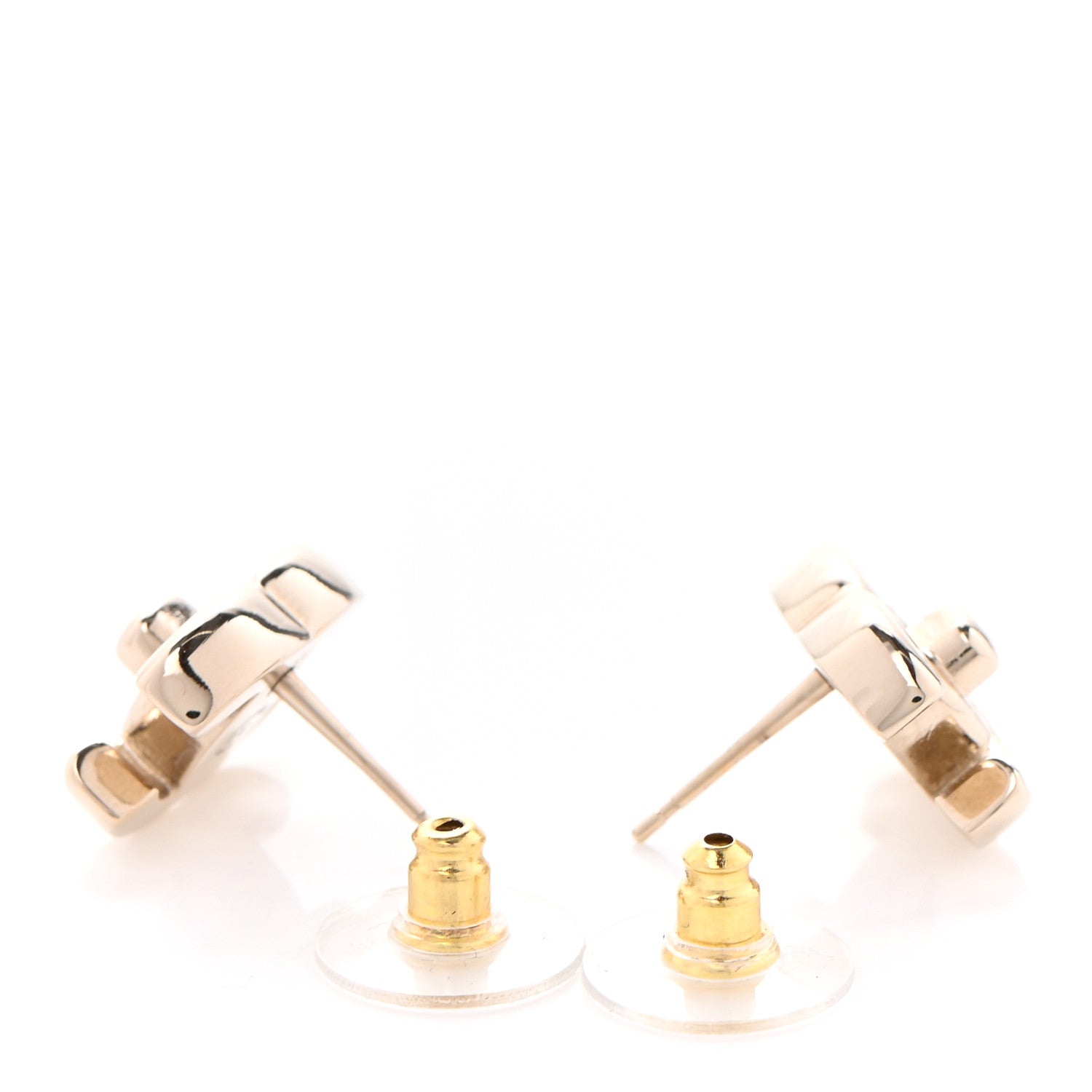 Chanel Metal CC Turnlock Earrings Gold 3 of 4