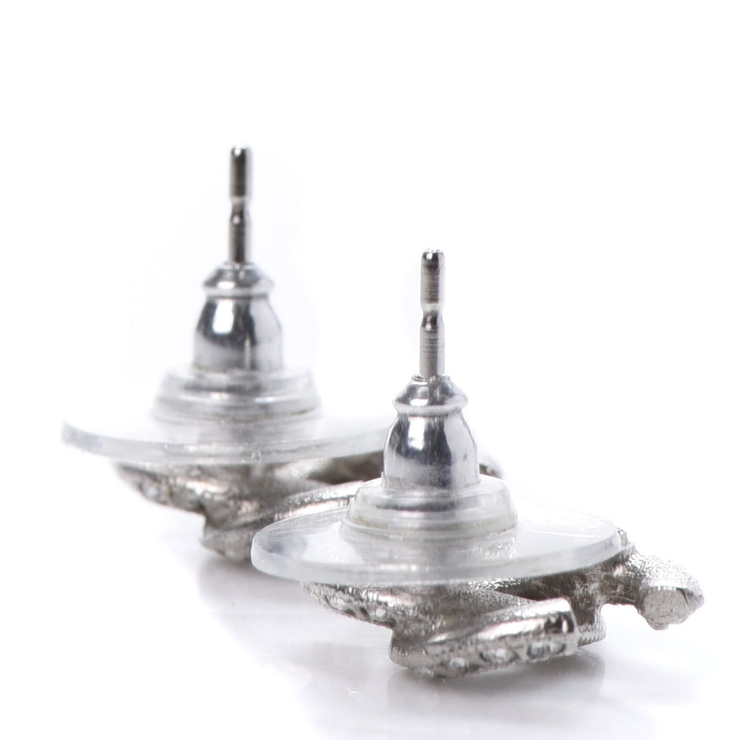 Crystal Timeless CC Earrings Silver