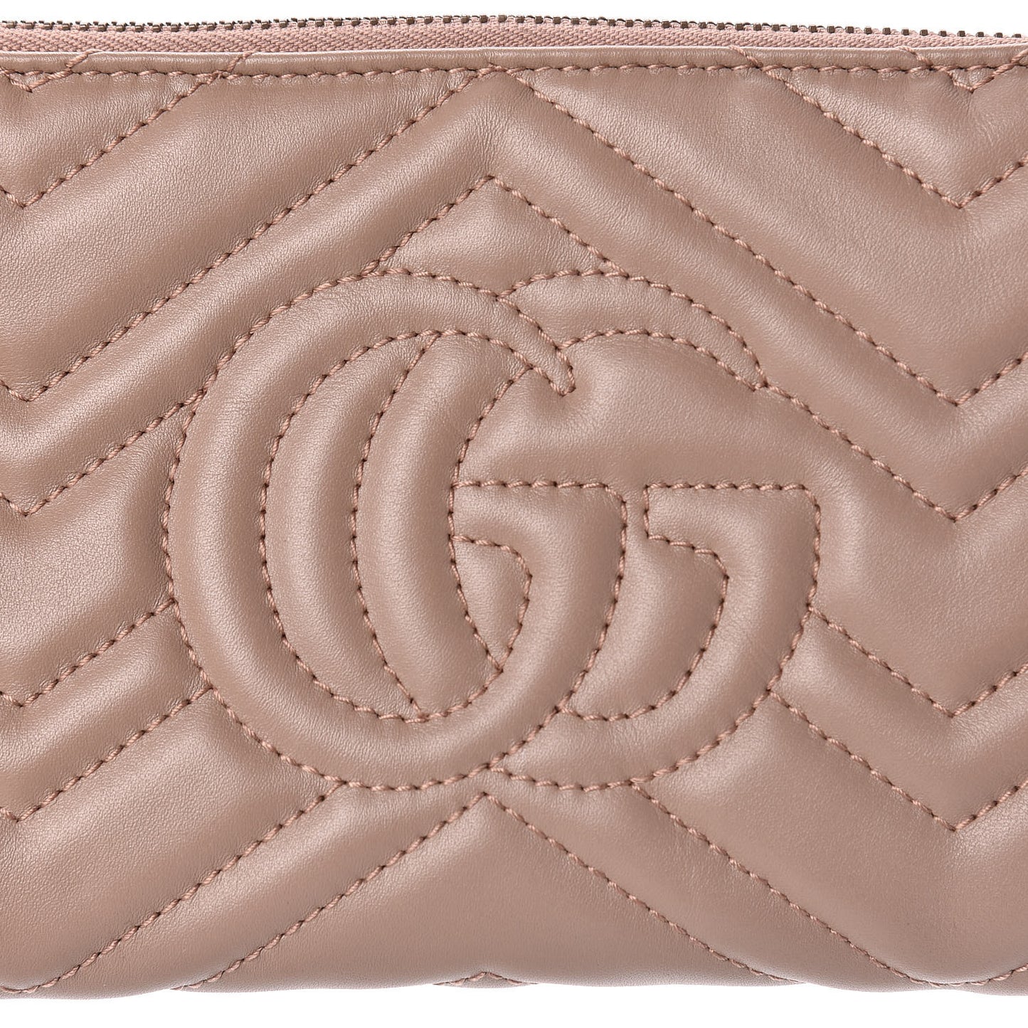Calfskin Matelasse Mini GG Marmont Chain Bag Porcelain Rose