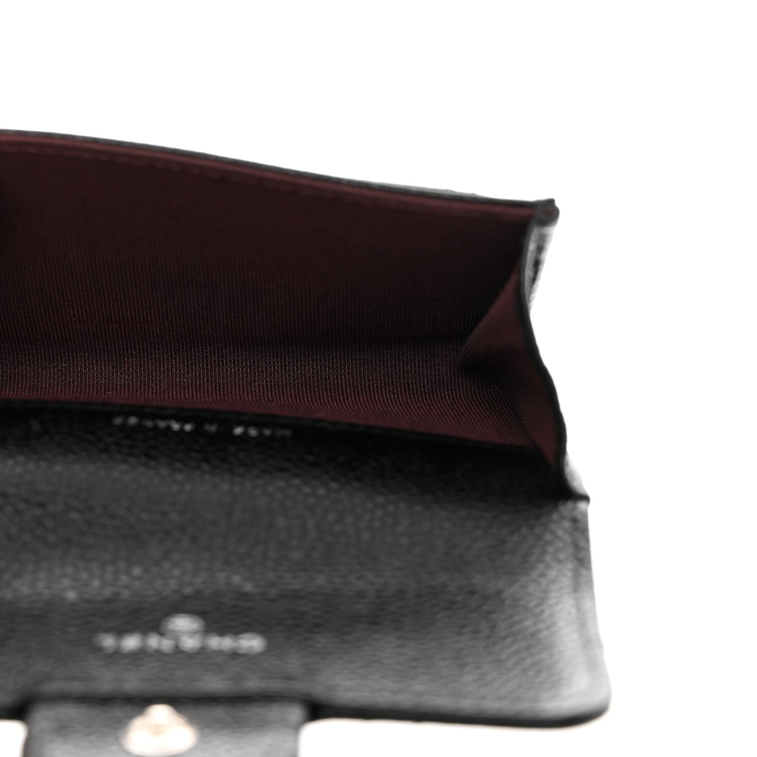 Chanel Caviar Quilted Flap Card Holder Wallet Black 5 of 10