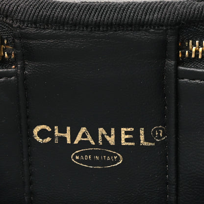 Chanel Patent Vanity Cosmetic Case Black Black 6 of 9